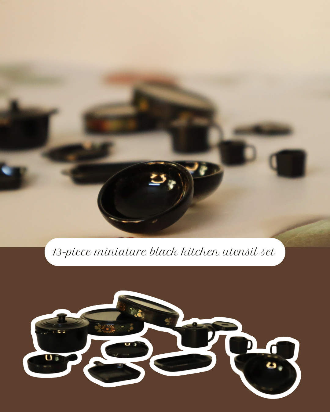 Black Beauty Kitchen Set