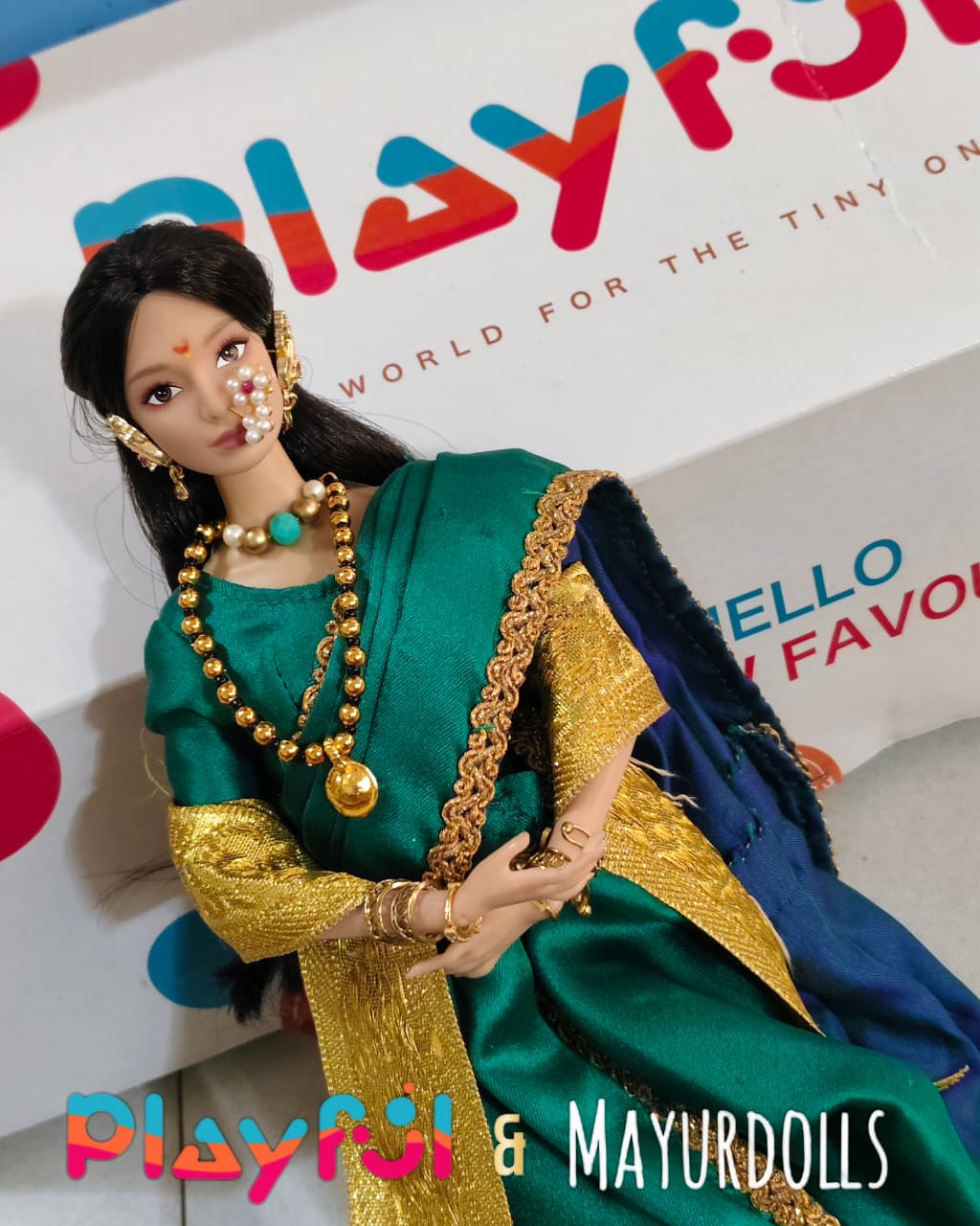Mayur Doll X Playful: Maharashtrian Heritage Edition