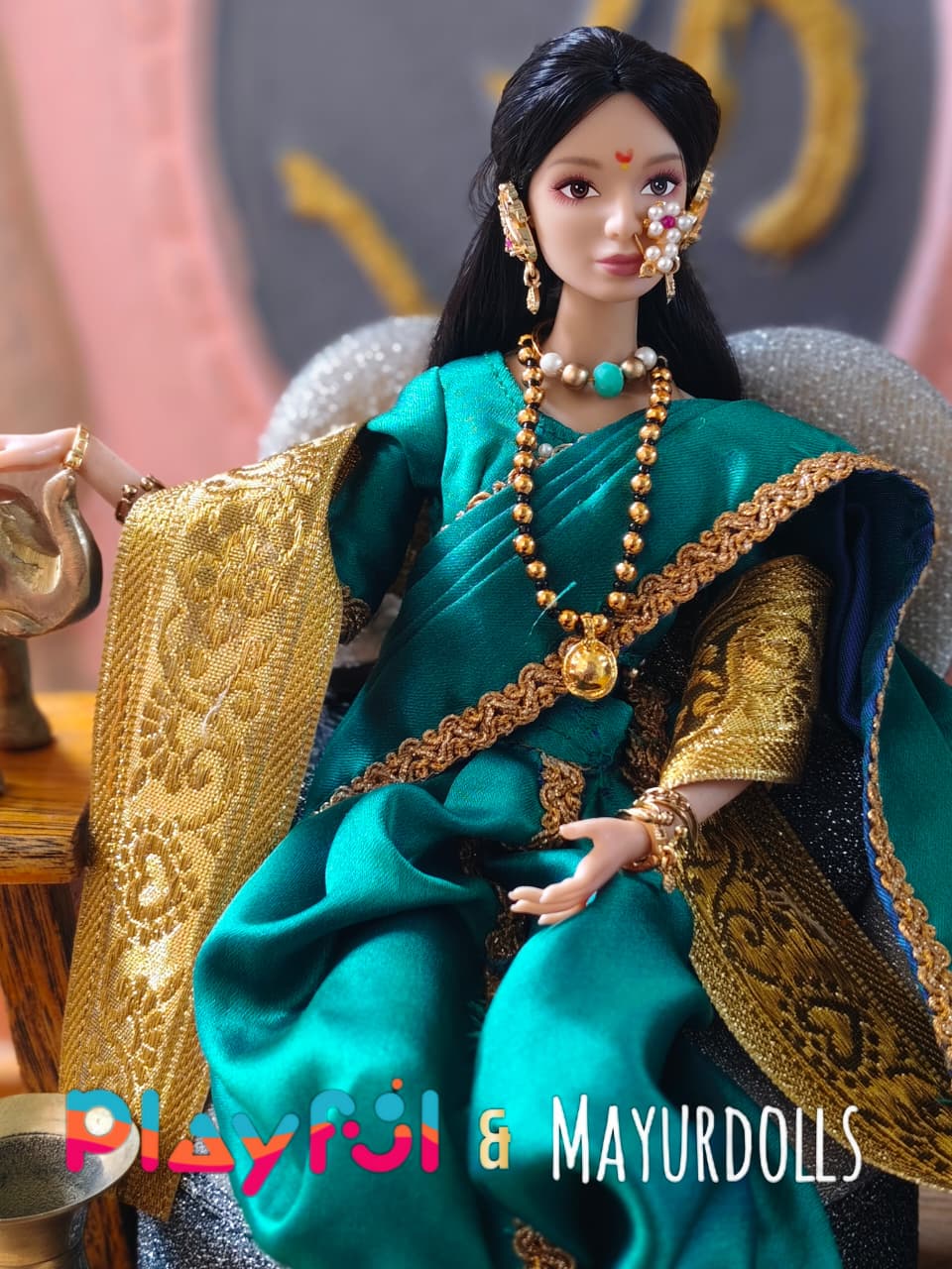 Mayur Doll X Playful: Maharashtrian Heritage Edition