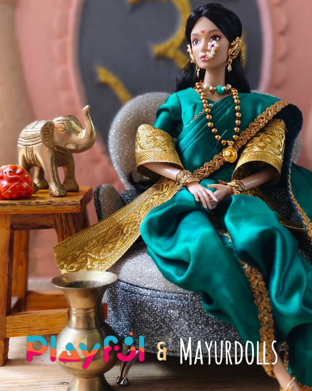 Mayur Doll X Playful: Maharashtrian Heritage Edition